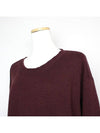 Purple wool cashmere knit top 66 77 - MALO - BALAAN 4