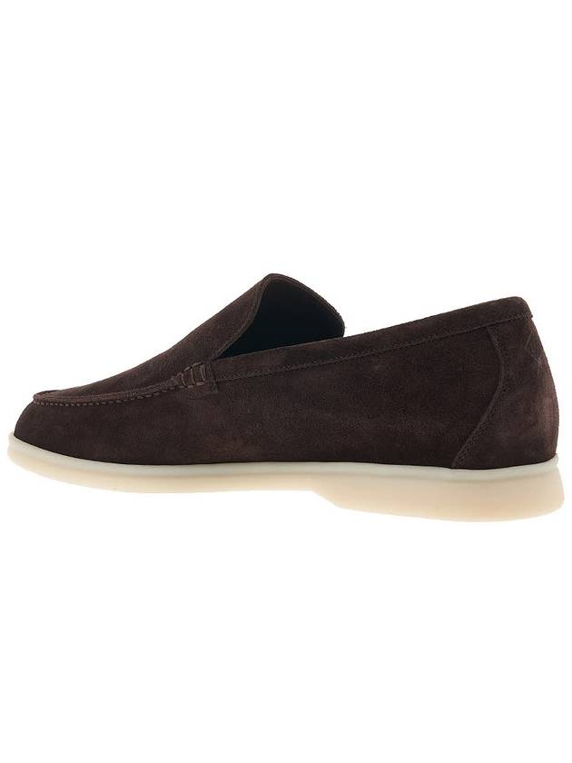 Summer Work Suede Loafers Brown - LORO PIANA - BALAAN.