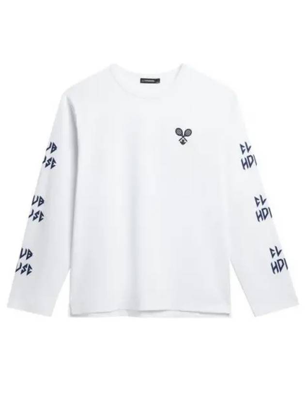 Camilo Graphic Long Sleeve T-Shirt White - J.LINDEBERG - BALAAN 1