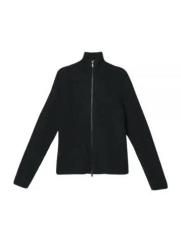 Kellan Full Zip Cotton Knit Top Black - J.LINDEBERG - BALAAN 1