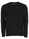 Men's Superfine Wool Crew Neck Knitted Sweater Navy - PRADA - BALAAN 2