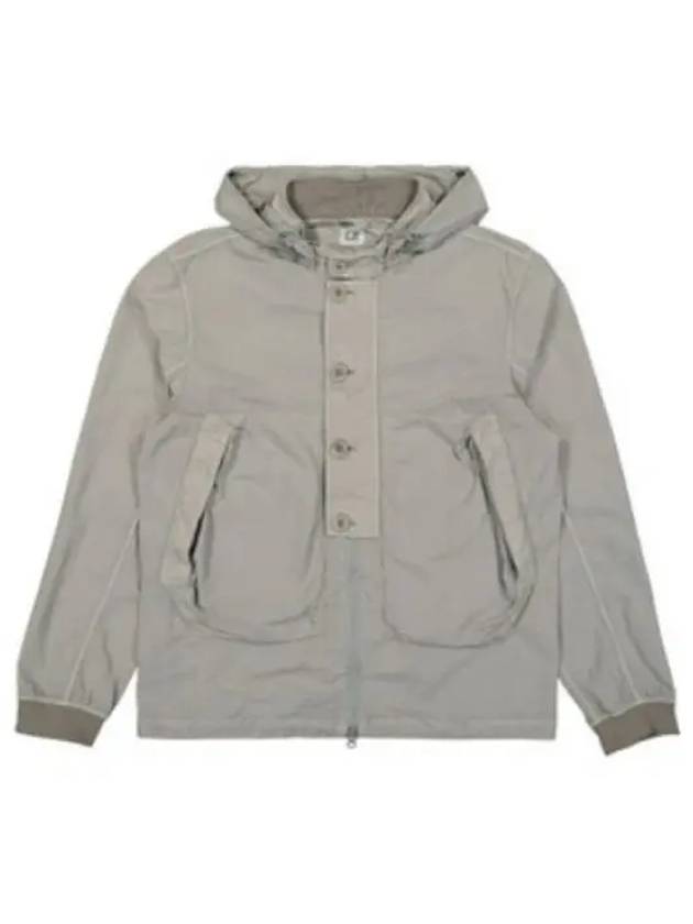 Flatt Nylon Goggle Over Long Sleeve Shirt Grey - CP COMPANY - BALAAN 2