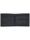 Check And Leather Half Wallet Charcoal - BURBERRY - BALAAN 11