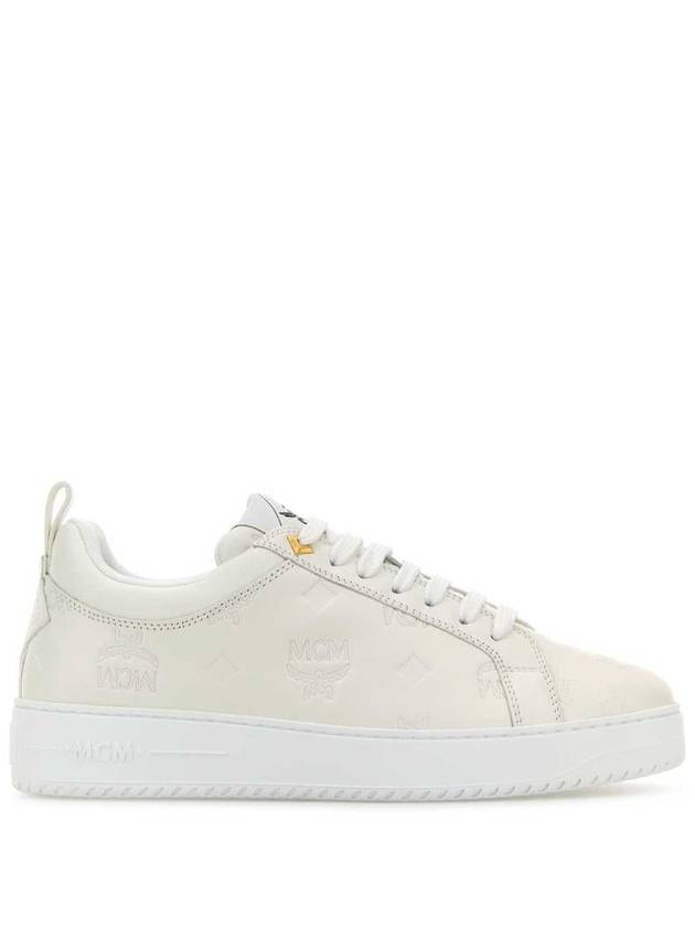 Sports Monogram Leather Neo Terrain Low Top Sneakers White - MCM - BALAAN 2