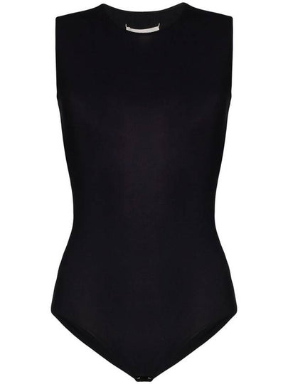 Women's Back Stitch Crew Neck Bodysuit Black - MAISON MARGIELA - BALAAN 2