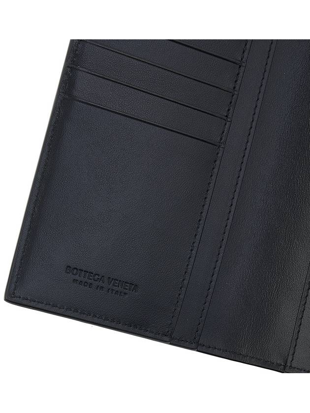 Intrecciato Leather Slim Long Wallet Black - BOTTEGA VENETA - BALAAN 9