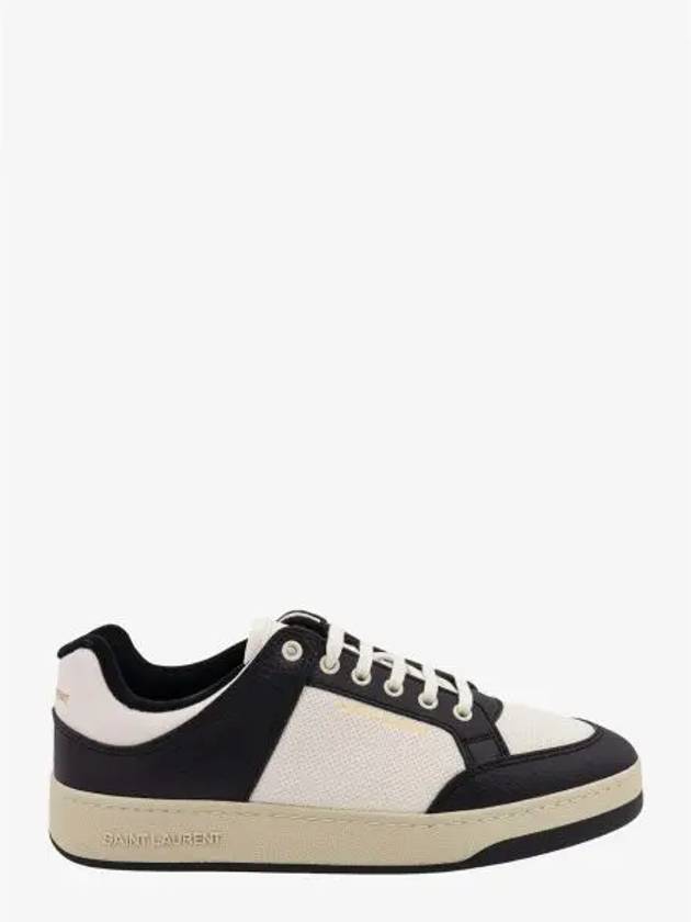 SL 61 Low Top Sneakers Black White - SAINT LAURENT - BALAAN 2