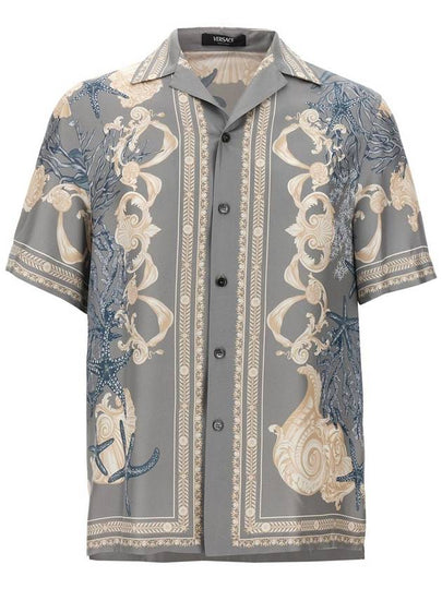 Graphic print silk shirt 10039261A11093 - VERSACE - BALAAN 2