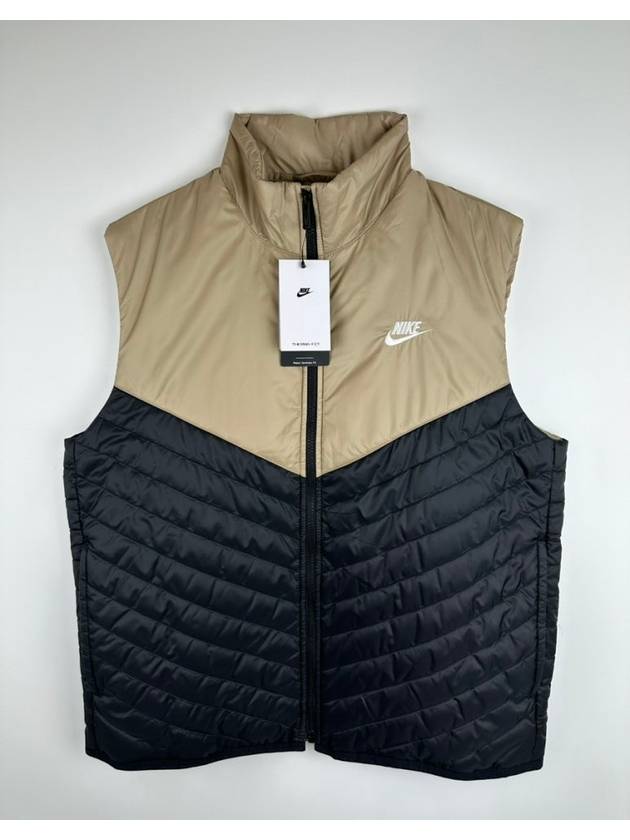 Lightweight padded vest FB8202 010 Black Beige MENS L Asian Fit - NIKE - BALAAN 1