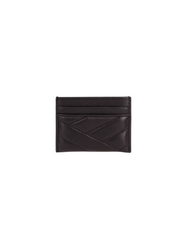 Kira Chevron Logo Card Wallet Black - TORY BURCH - BALAAN 3