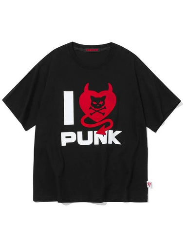 FLOCKING DEVIL HEART T SHIRT BLACK - KEEMHII - BALAAN 1