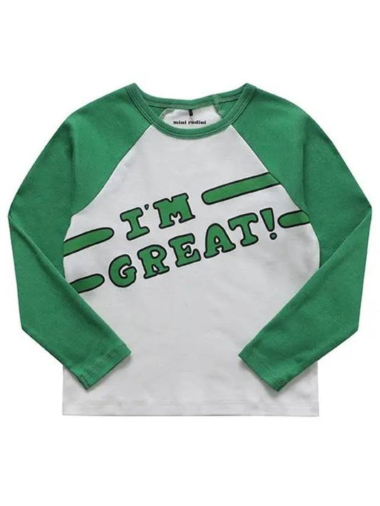 2272014575 I am great sp raglan ls tee junior long sleeve - MINI RODINI - BALAAN 1