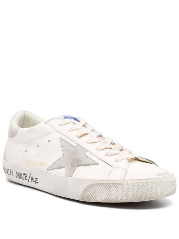 Super Star Suede Leather Low Top Sneaker White - GOLDEN GOOSE - BALAAN 5