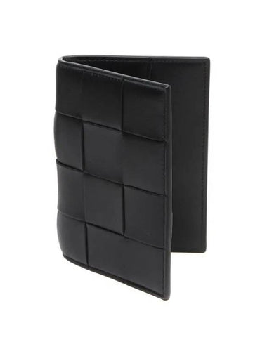 Cassette Half Wallet Black - BOTTEGA VENETA - BALAAN 1