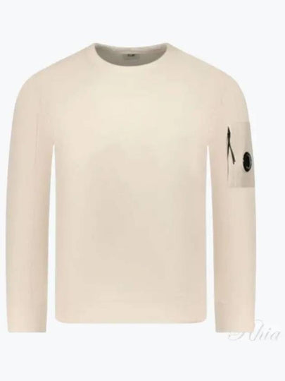 Light Fleece Sweatshirt Beige - CP COMPANY - BALAAN 2