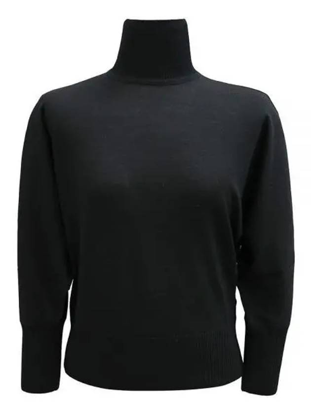 Talea Virgin Wool Knit Top Black - MAX MARA - BALAAN 2