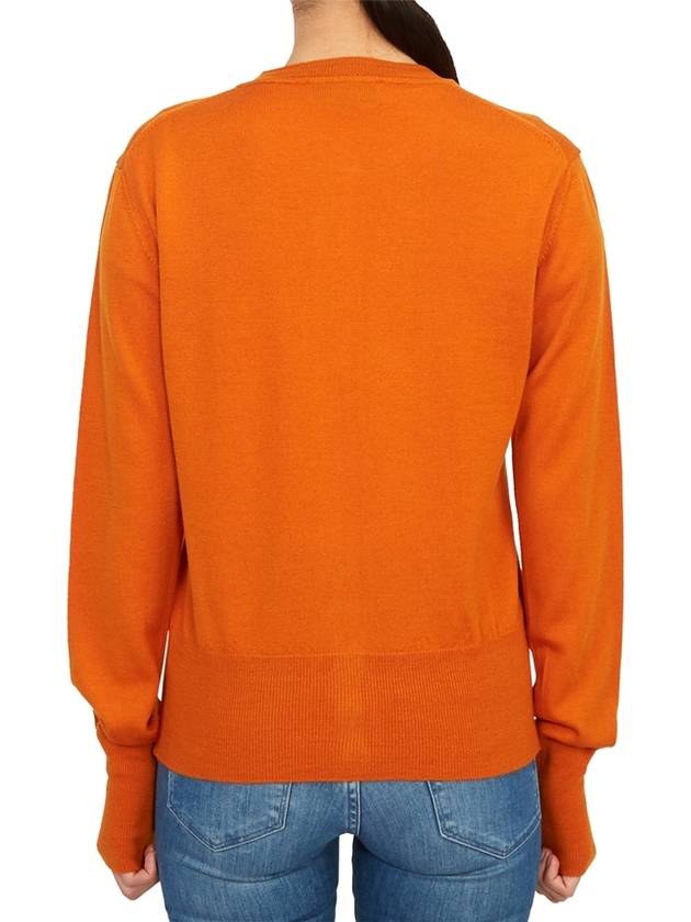 Bea Logo Wool Cardigan Orange - VIVIENNE WESTWOOD - BALAAN 6