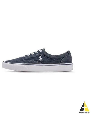 Kitten wash canvas sneakers navy - POLO RALPH LAUREN - BALAAN 1