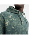 Wappen Tie-Dye Brushed Hoodie Green - STONE ISLAND - BALAAN 4