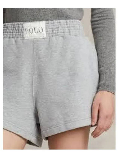 W logo fleece shorts gray 1236325 - POLO RALPH LAUREN - BALAAN 1