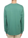 Foxhead Patch Regular Long Sleeve T-Shirt Teal Grey - MAISON KITSUNE - BALAAN 4