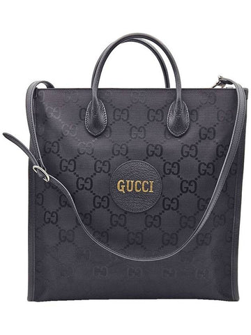 Gucci 630355 Black GG Logo Nylon Off the Grid Tote 2WAY - GUCCI - BALAAN 1