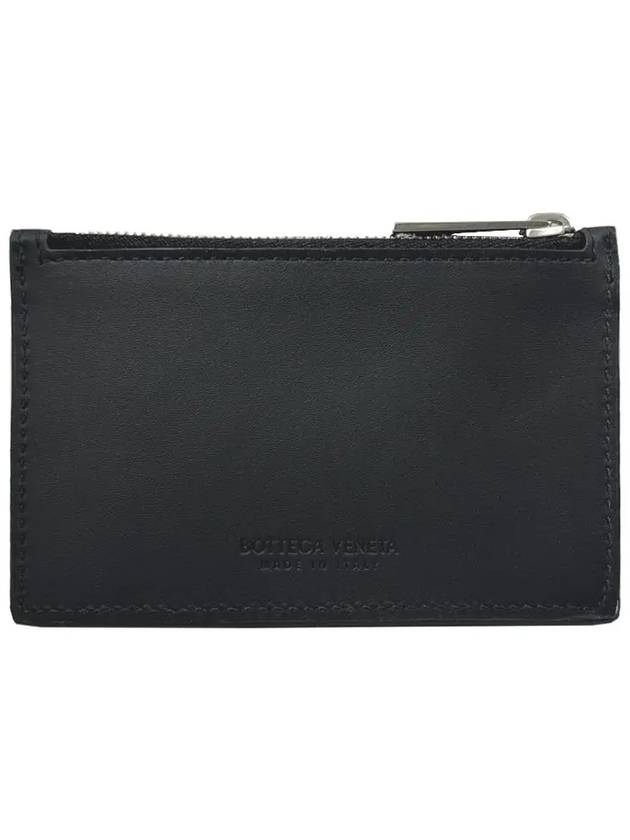 Intrecciato Zipped Card Case Black - BOTTEGA VENETA - BALAAN 6