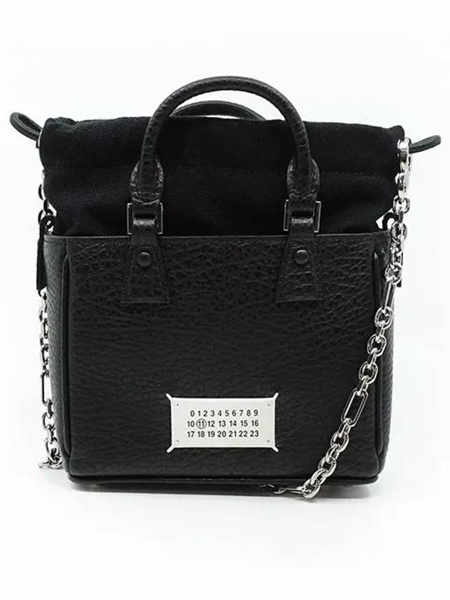 Horizontal Leather Shoulder Bag Black - MAISON MARGIELA - BALAAN 2