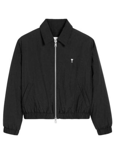 De Coeur Zip-Up Jacket Black - AMI - BALAAN 2