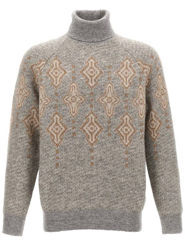 Brunello Cucinelli Jacquard Sweater - BRUNELLO CUCINELLI - BALAAN 1