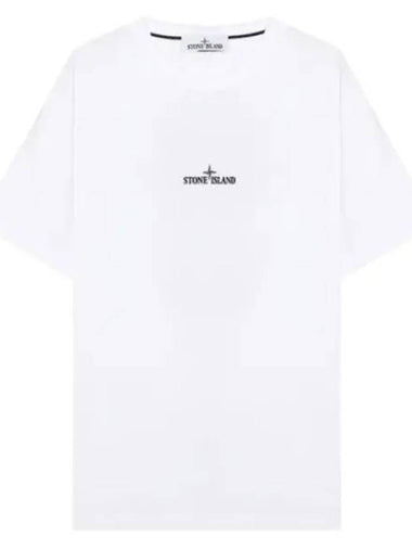 micro logo print t shirt - STONE ISLAND - BALAAN 1