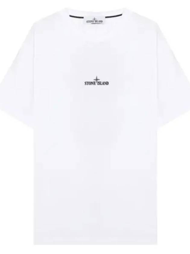 Micro Logo Print T Shirt Short Sleeve Men s Tee - STONE ISLAND - BALAAN 1