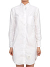 RWB Cotton Shirt Dress White - THOM BROWNE - BALAAN 5