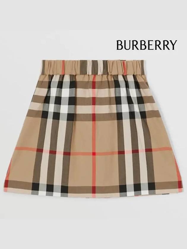 Kids Vintage Check Mini Skirt Beige - BURBERRY - BALAAN 3