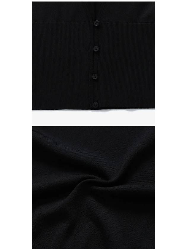 Cut Out Cardigan Black - JACQUEMUS - BALAAN 4