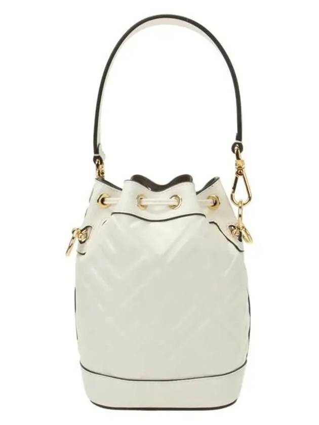 Mon Tresor FF Motif Leather Mini Bag White - FENDI - BALAAN 4