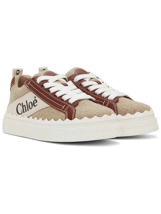 Lauren Leather Converse Low Top Sneakers Brown - CHLOE - BALAAN 3