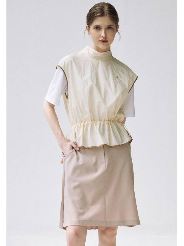 A Line Pleated SkirtBeige - AIMSWING+8 - BALAAN 6