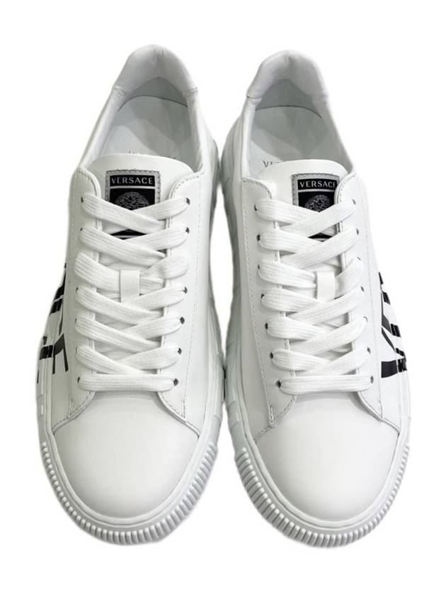 Greca Logo Low Top Sneakers White - VERSACE - BALAAN 4