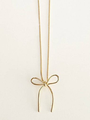 Bow Bow Necklace Gold - ELYONA - BALAAN 1