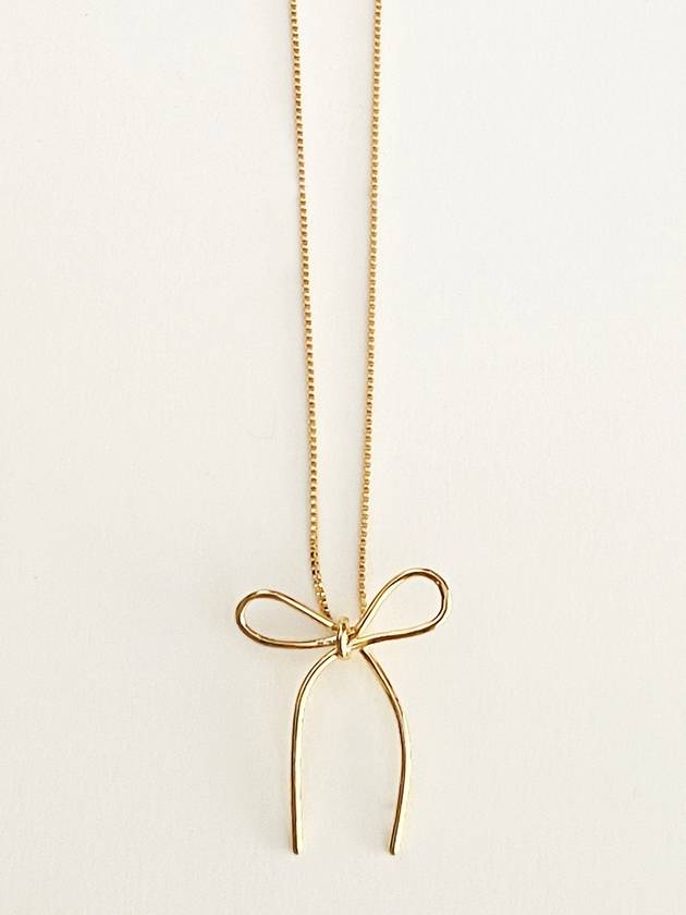 Bow Bow Necklace Gold - ELYONA - BALAAN 2