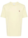 Fox Head Patch Classic Short Sleeve T-Shirt Yellow - MAISON KITSUNE - BALAAN 2