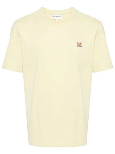 Fox Head Patch Classic Short Sleeve T-Shirt Yellow - MAISON KITSUNE - BALAAN 2