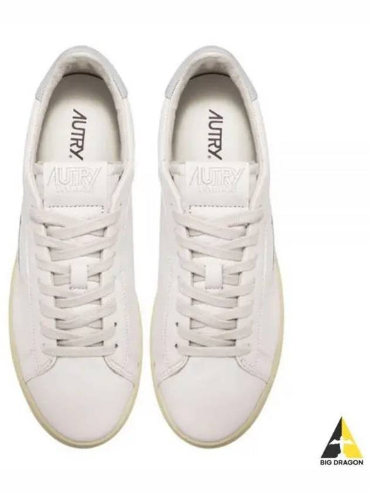 Dallas White Tab Leather Low Top Sneakers White - AUTRY - BALAAN 2