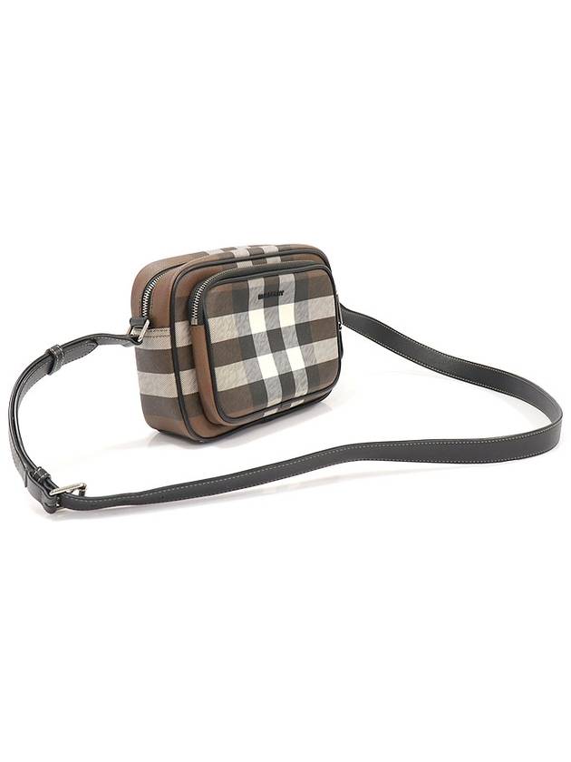 80491451 Dark Birch Brown Check Canvas Silver Paddy Camera Cross Bag - BURBERRY - BALAAN 3