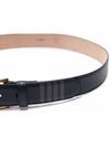 4 Bar Classic Grain Leather Belt Navy - THOM BROWNE - BALAAN 6