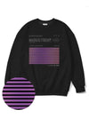 Social Stance Purple Overfit Sweatshirt Black - MONSTER REPUBLIC - BALAAN 3