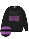 Social Stance Purple Overfit Sweatshirt Black - MONSTER REPUBLIC - BALAAN 1