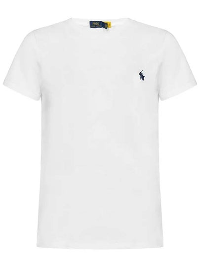 Embroidered Logo Cotton Short Sleeve T-Shirt White - POLO RALPH LAUREN - BALAAN 2