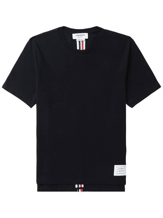 Thom Browne Center Bag Striped Cotton Short Sleeve T Shirt MJS056A - TOM FORD - BALAAN 2